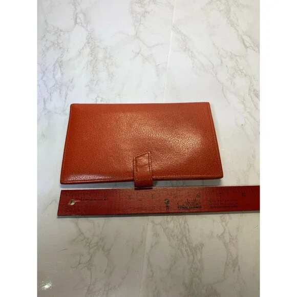 St. Thomas Vintage Honey Kid Red Leather Wallet READ - Picture 2 of 7
